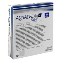 AQUACEL Ag+ Extra 10x10 cm Kompressen