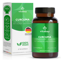 CURCUMA EXTRAKT 95% Curcuminoid+Piperin+Ingwer Kps